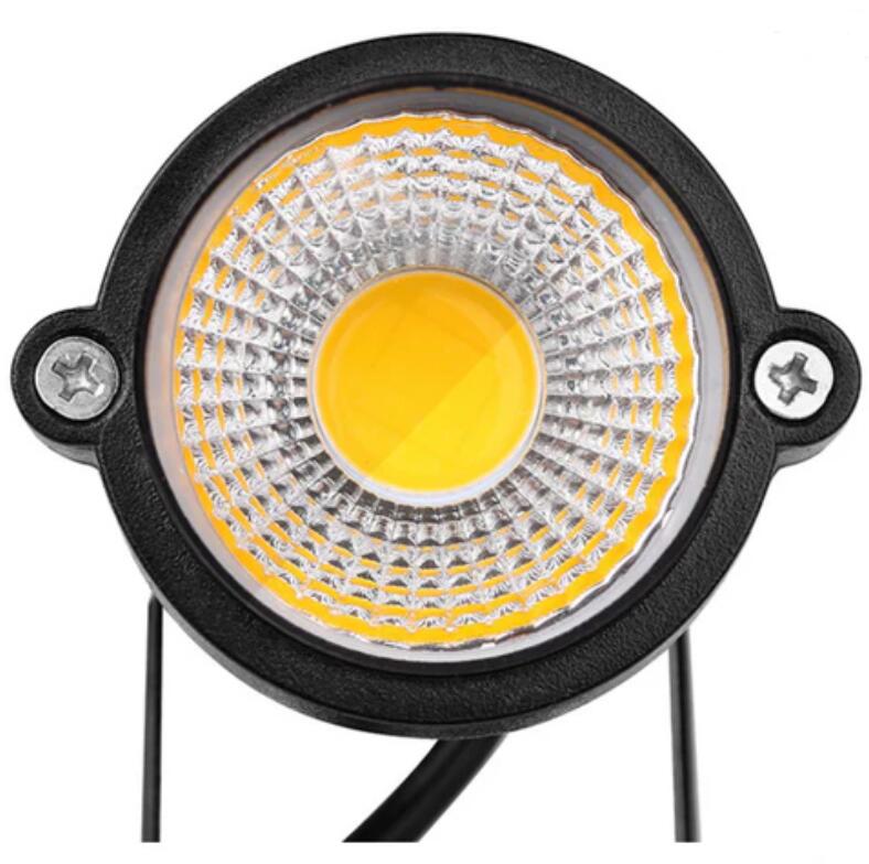 (image for) 8 PACK of 5W Warm White Outdoor IP65 Ground Inserted LED Garden Light Bullet Head Black Finish